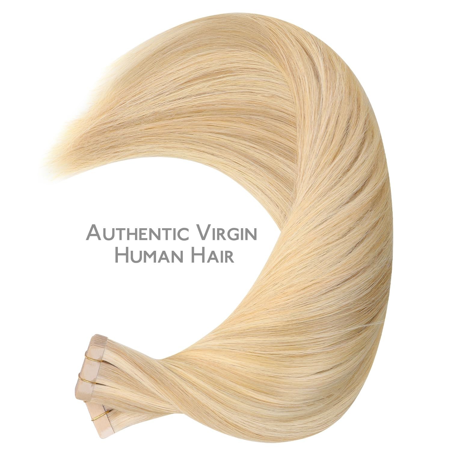 Wennalife 24in Tape In Human Hair Extensions 100g 40 Pc Set Light Blonde SEALED!