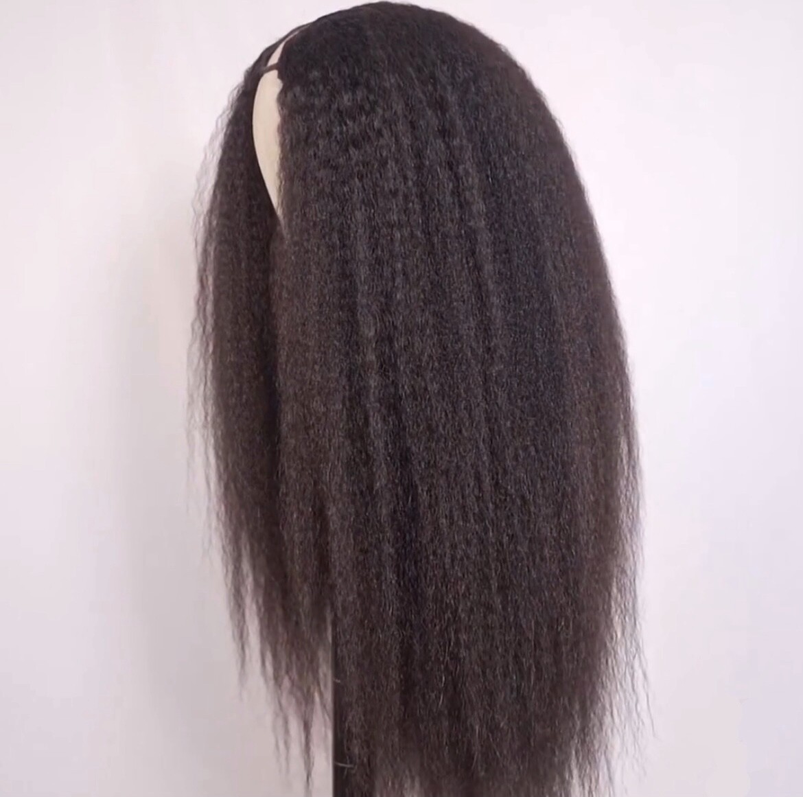 Daisy Miss Style Hair 12A Indian Kinky Straight V-part 24 inch Wig, Wear n Go