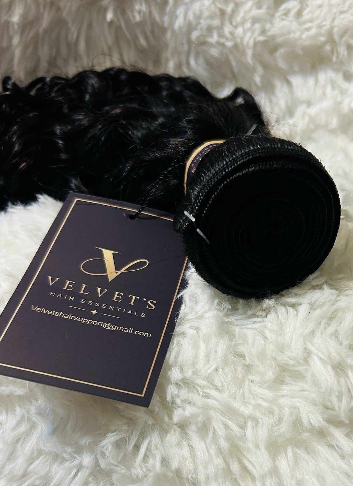 100% Human Water Wave Bundle – 14” | Natural Curly Texture