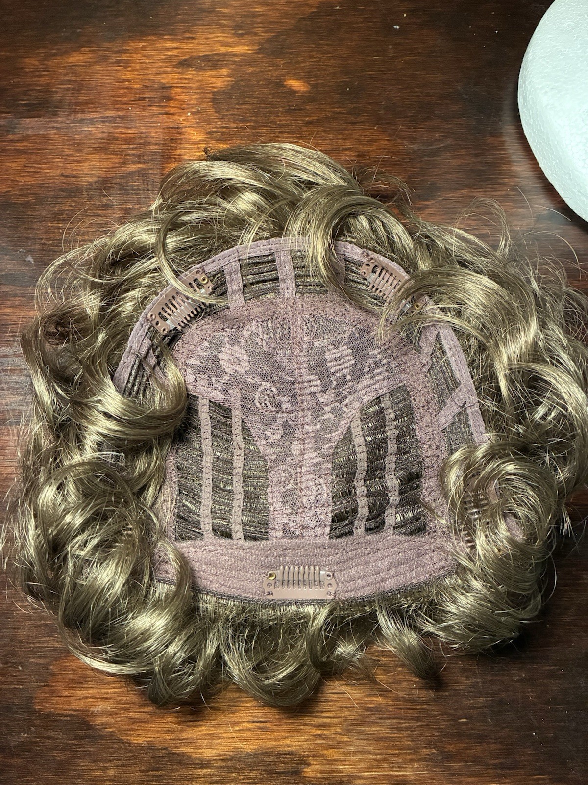 Short Wiglet Hair Topper for Women – Synthetic Hair Large Coverage Medium Brown
