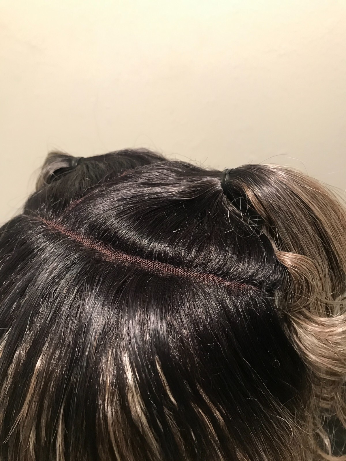 NWT SIS 3 Way Part Long Ponytail UP-DO Fashion Ombre LaceFront Wig