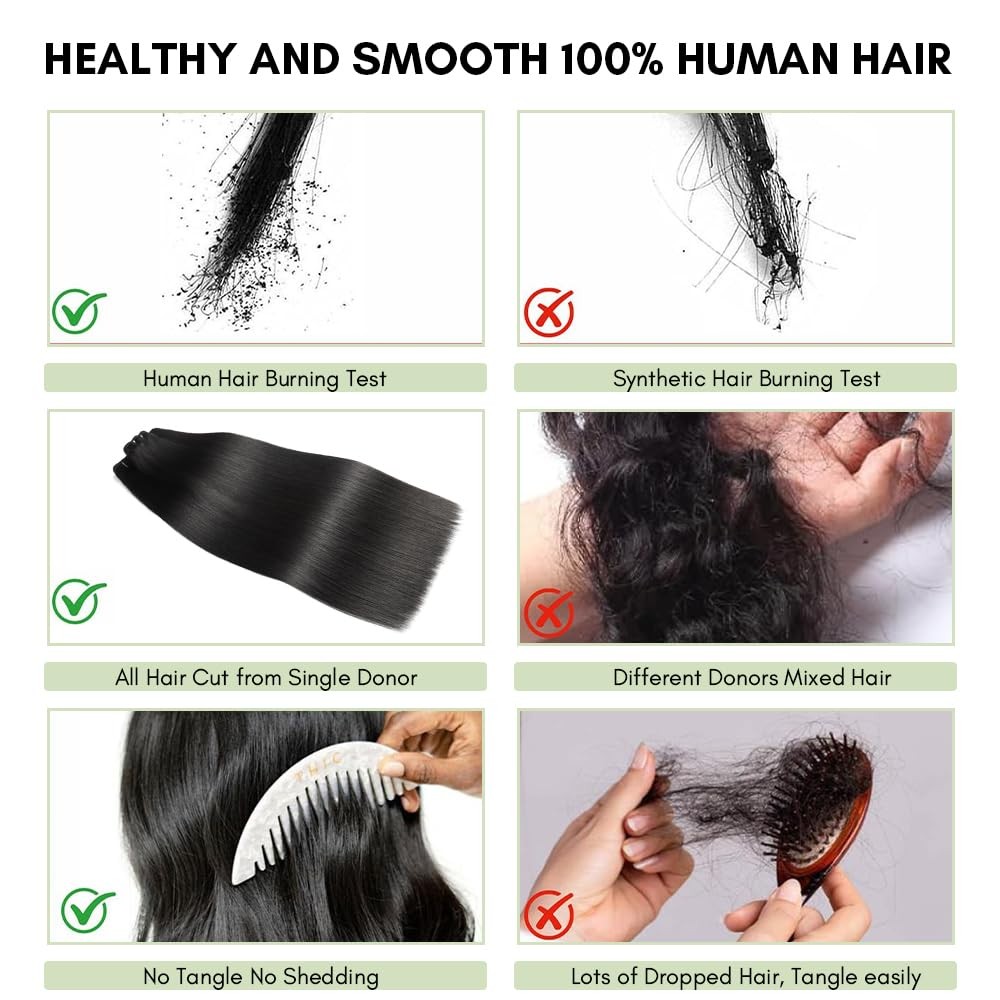 Ficony Human Hair Bundles 10 12 14 16 Inch Bundles Human Hair 100 Unprocessed