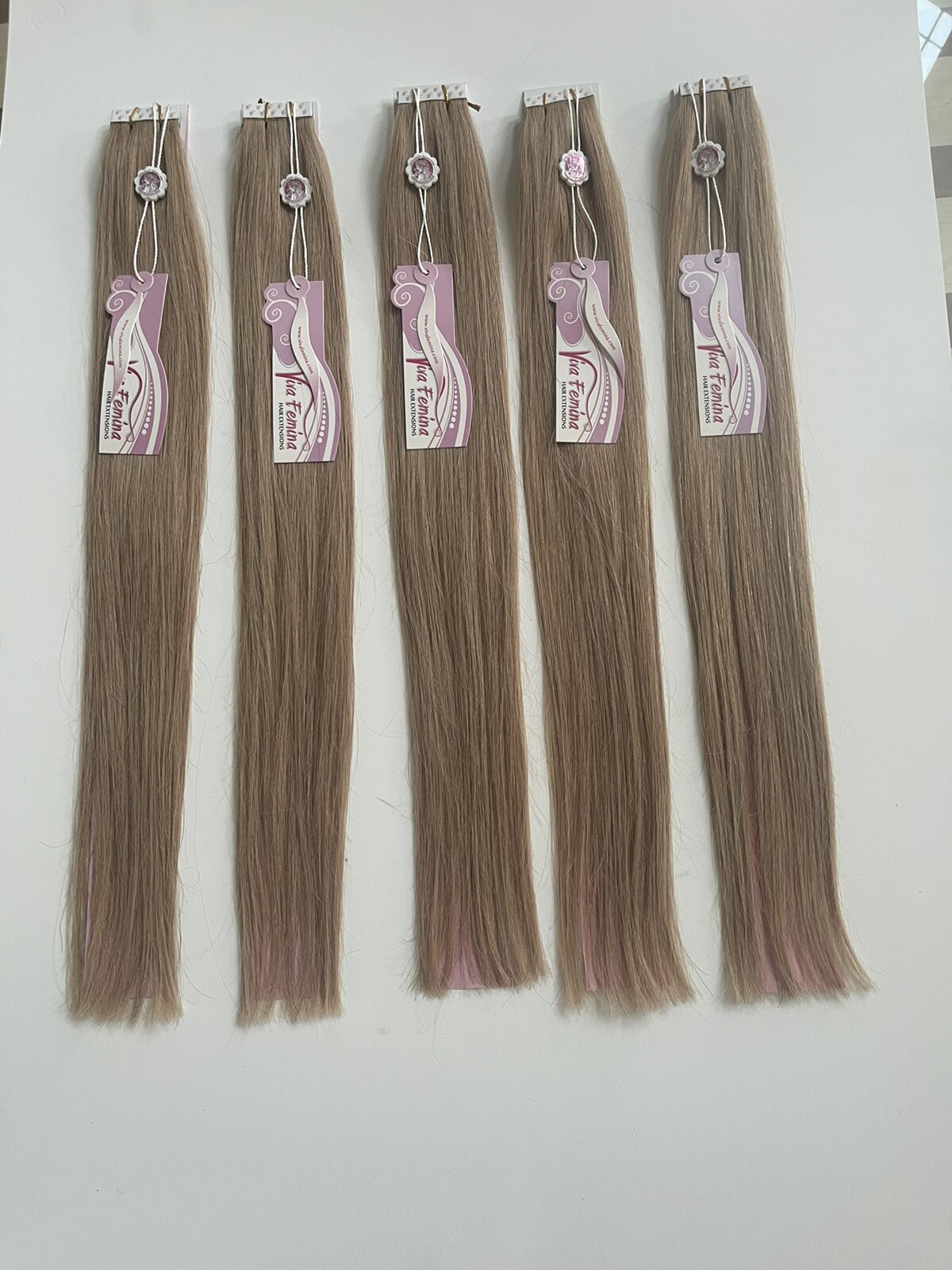 #16 Soft Velvet Blonde Tape-In 20inch 10pcs 25g 100% REMY Human Hair Extensions