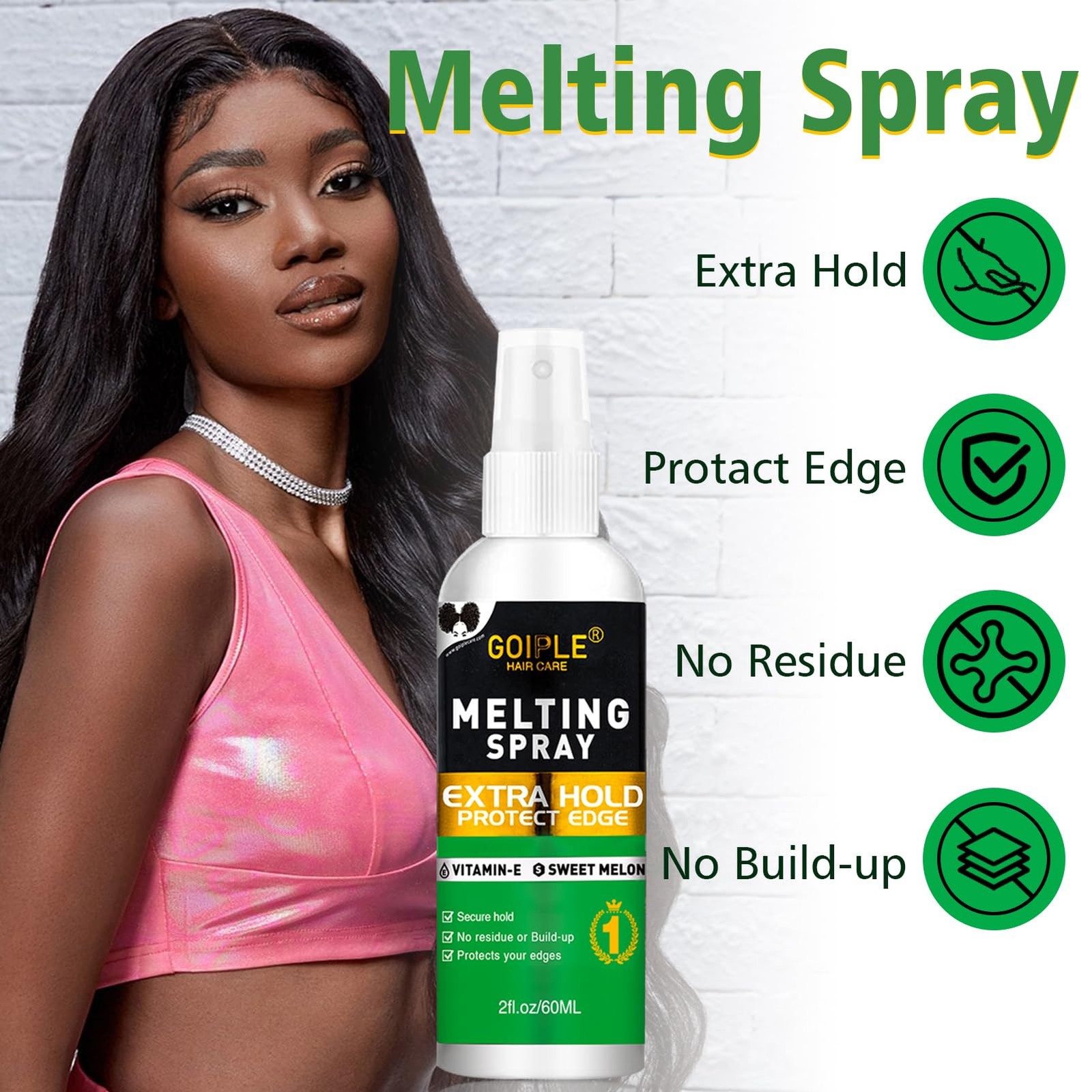 Wig Melting Mousse Glue~Less Lace Adhesive for Wigs & Extensions