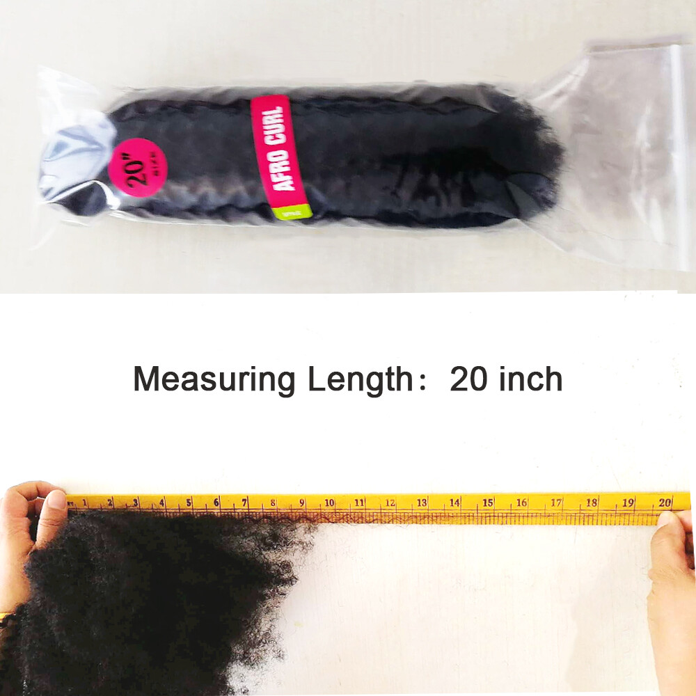 Mongolian Kinky Curly Hair Weft 3Bundles Virgin Afro Human Hair Extension Weaves