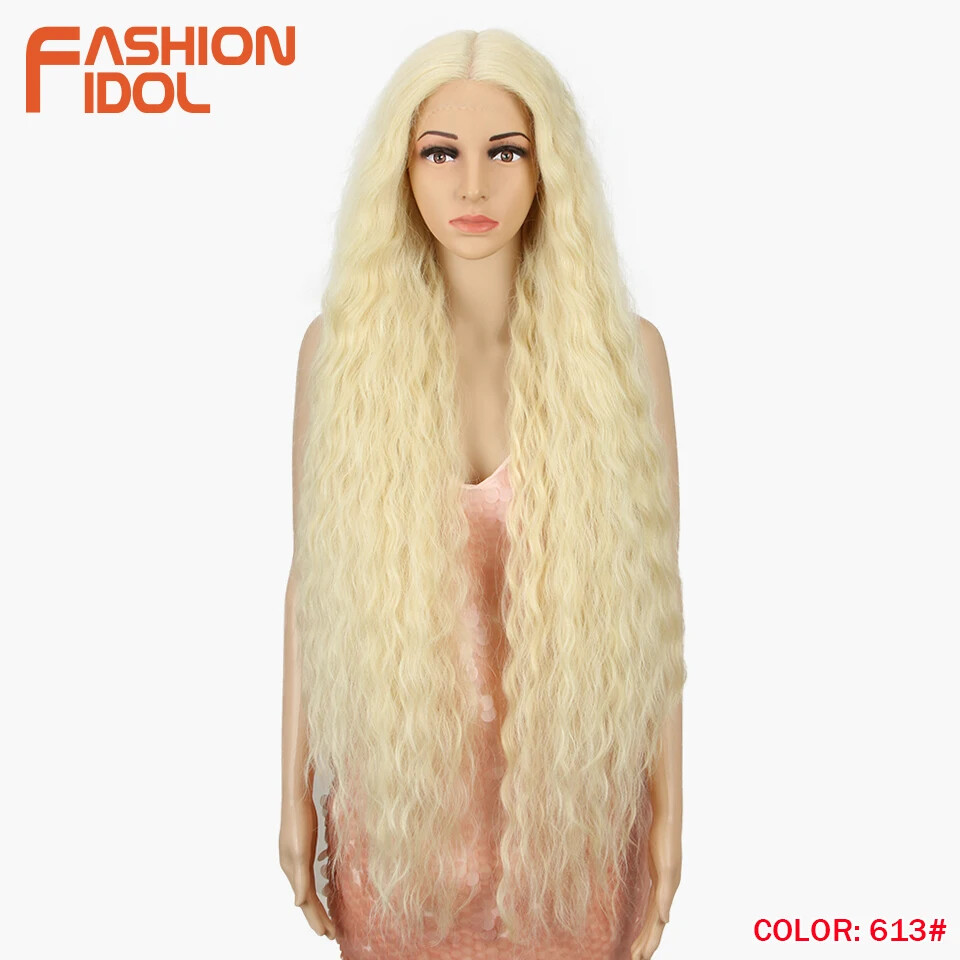 42″ Loose Wave Lace Front Wig Hair Synthetic Wigs For Women fake hair wig