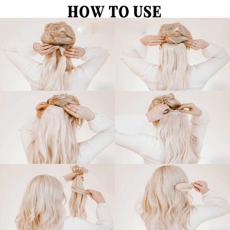 One Piece Extra Thick Clip In Hair Extensions 3/4 Full Head Hairpiece As Human