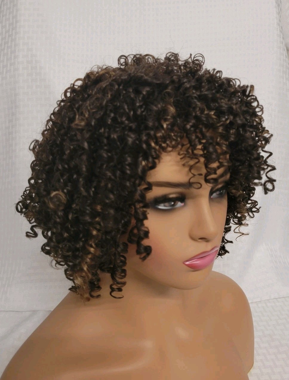 SEXY KINKY CURLY AFRO WIG FOR BLACK WOMEN DARK BROWN COOPER DAILY PREMIUM SEPIA