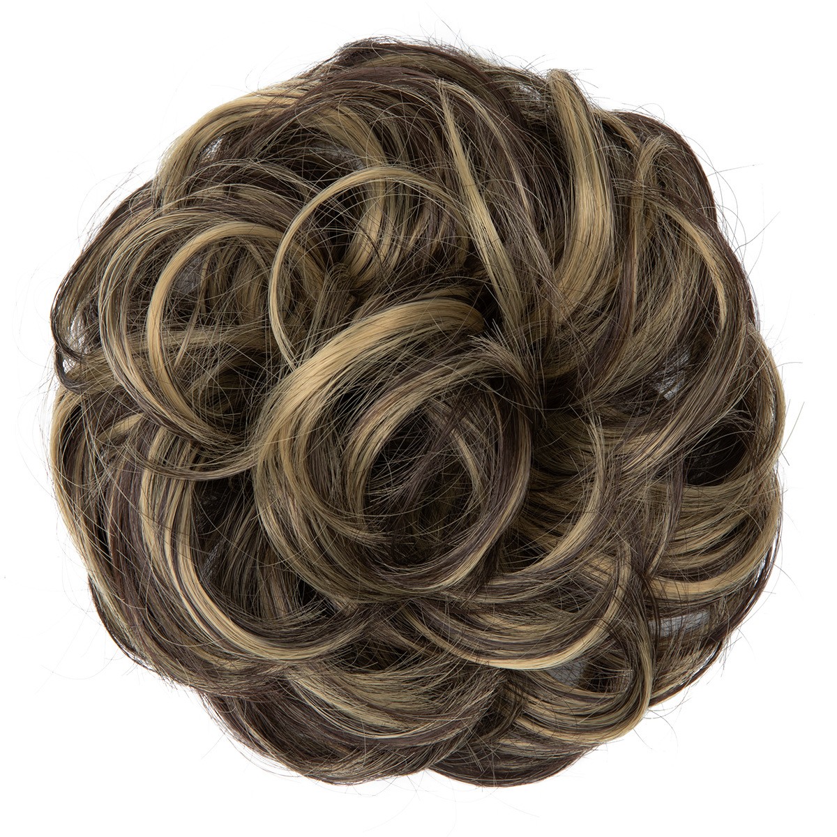 3Pack Temperature Silk Wig Hair Circle Round Head Elastic Fluffy Naturally Curly