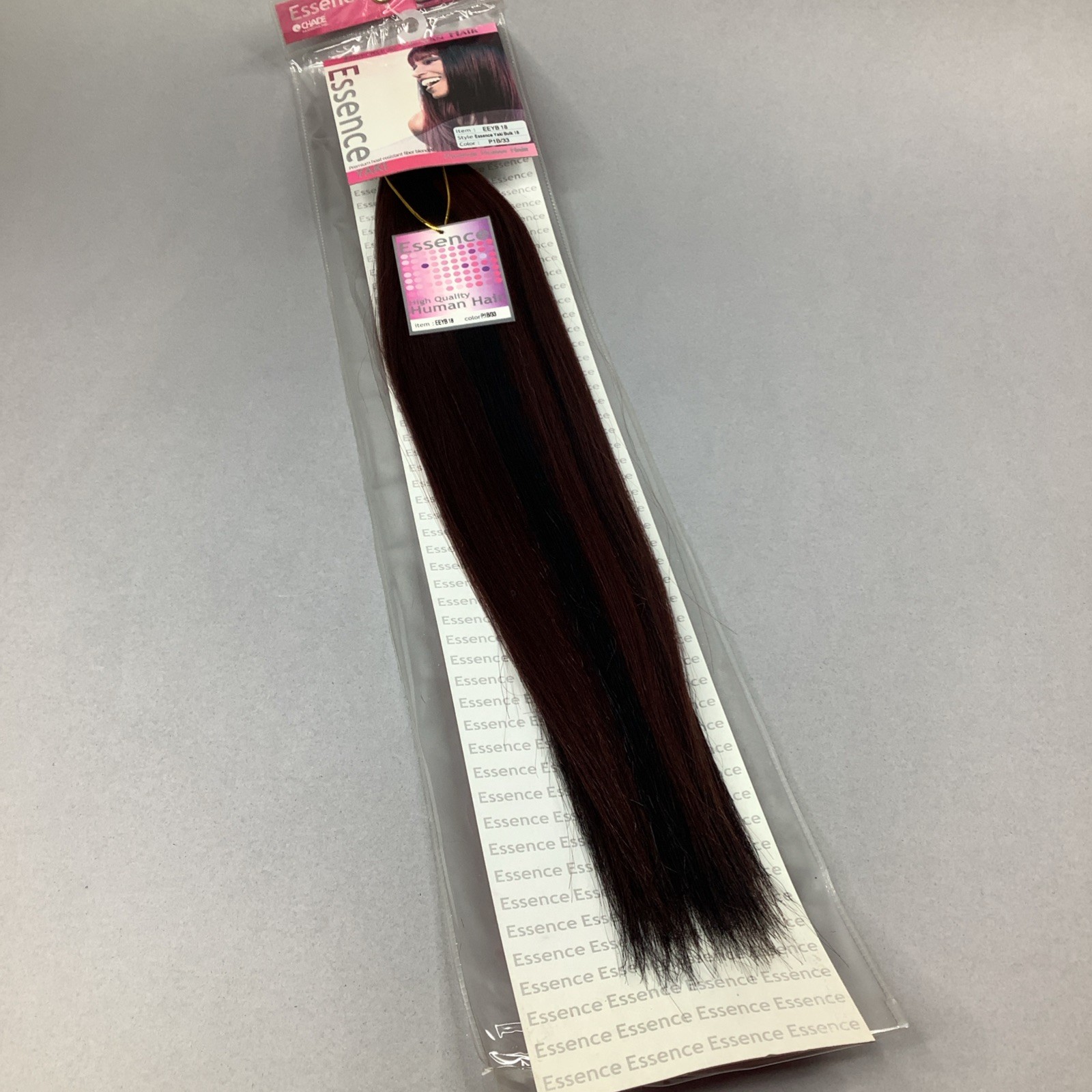 18” Yaki Bulk #F1B/33 Off Black & Auburn Straight Micro Braiding Blend Hair