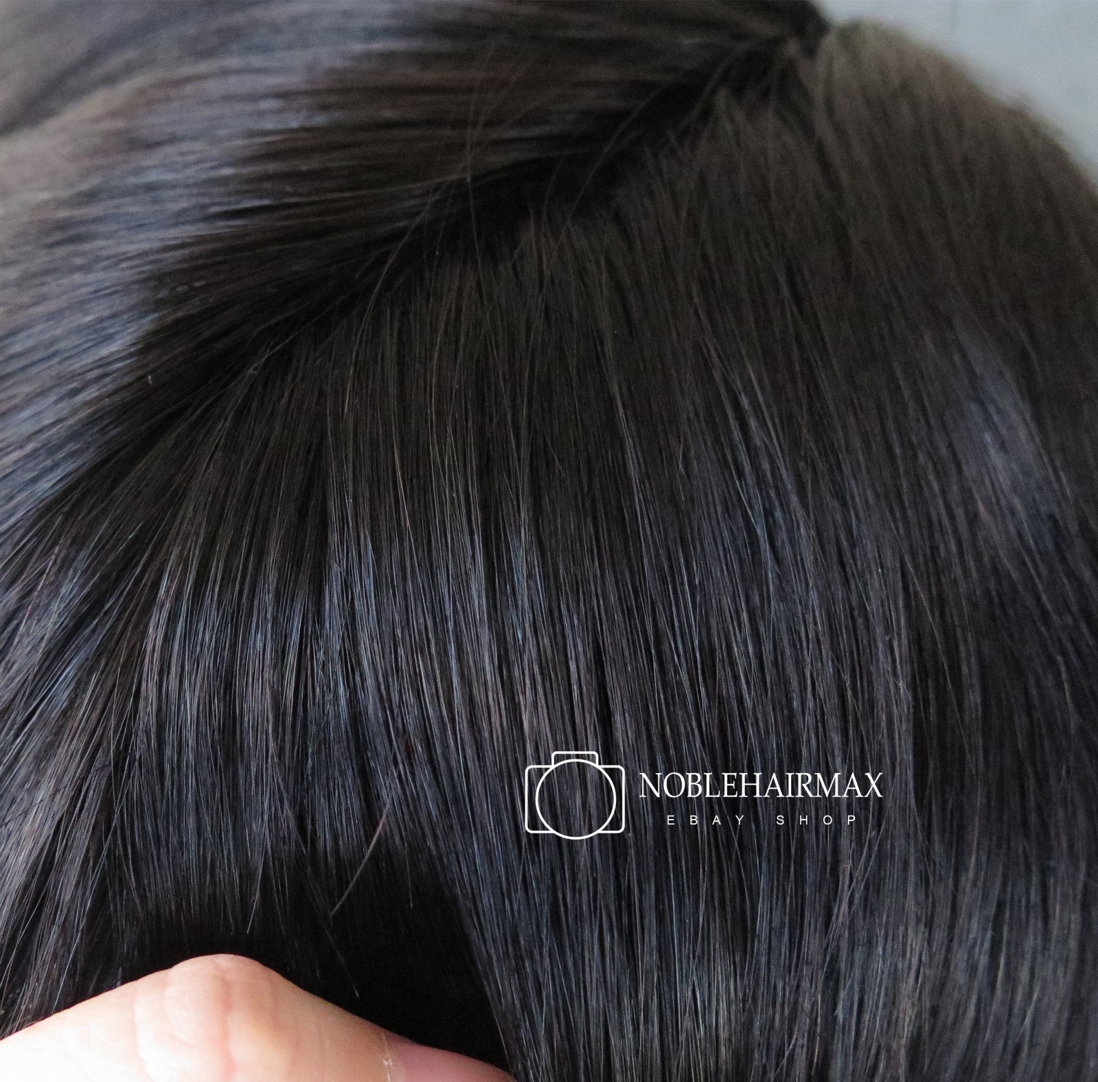 Mens Hairpiece Hair Replacement System Fine Mono Toupee Human Remy Hair Units