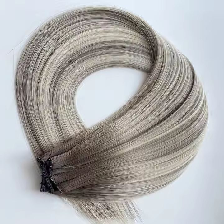 18″, 22″ Genius Wefts, 50g,100% Human Remy Balayage Hair Extensions #B7-7/60