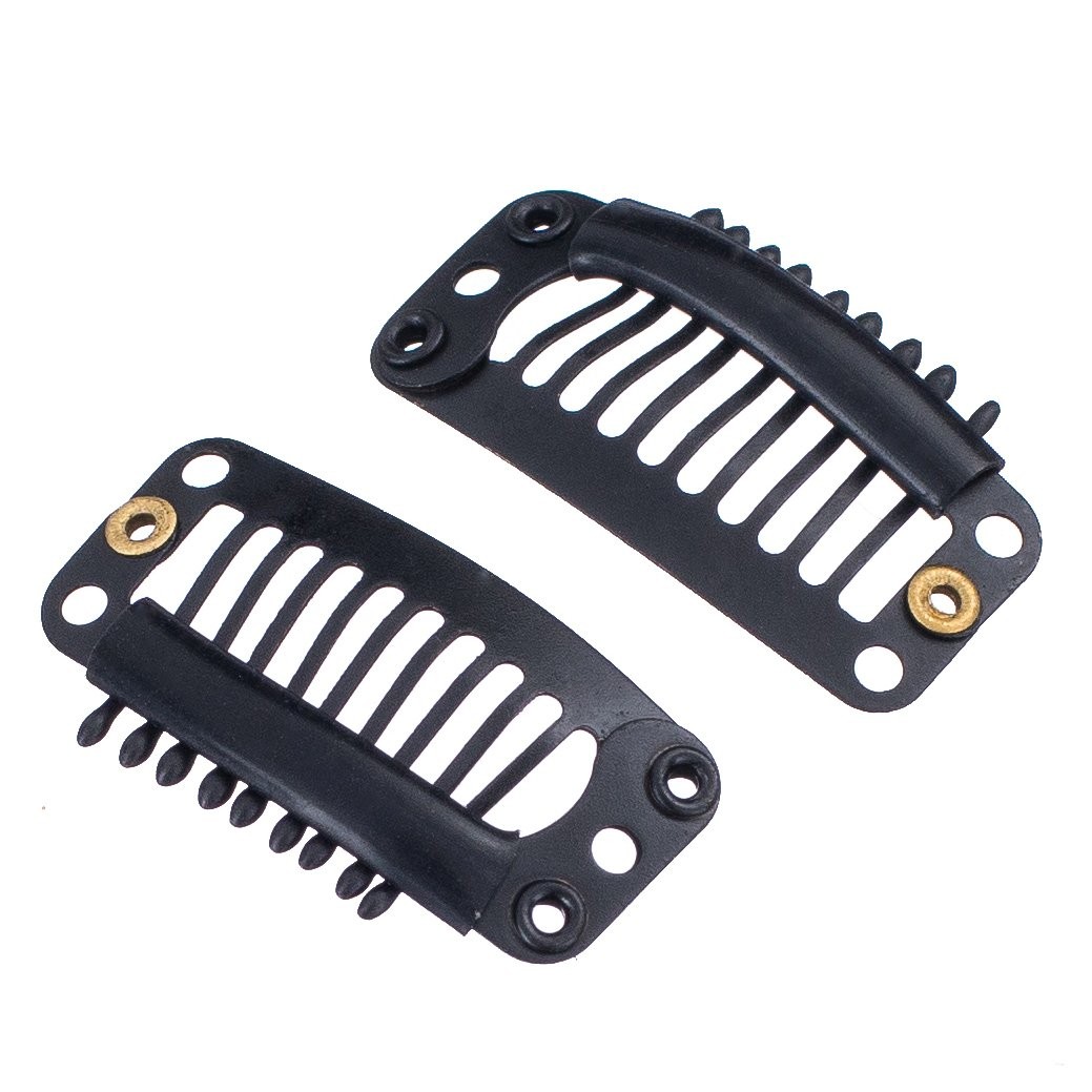 SWACC 100 Pcs U Shape Metailic Snap Clips ins for Hair Extension Hairpiece DI…