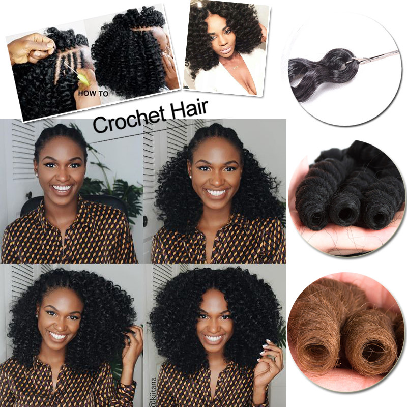 Kinky Bounce Crochet Jumpy Wand Curly Wand Braids Hair Jamaican Bounce Twist 2″