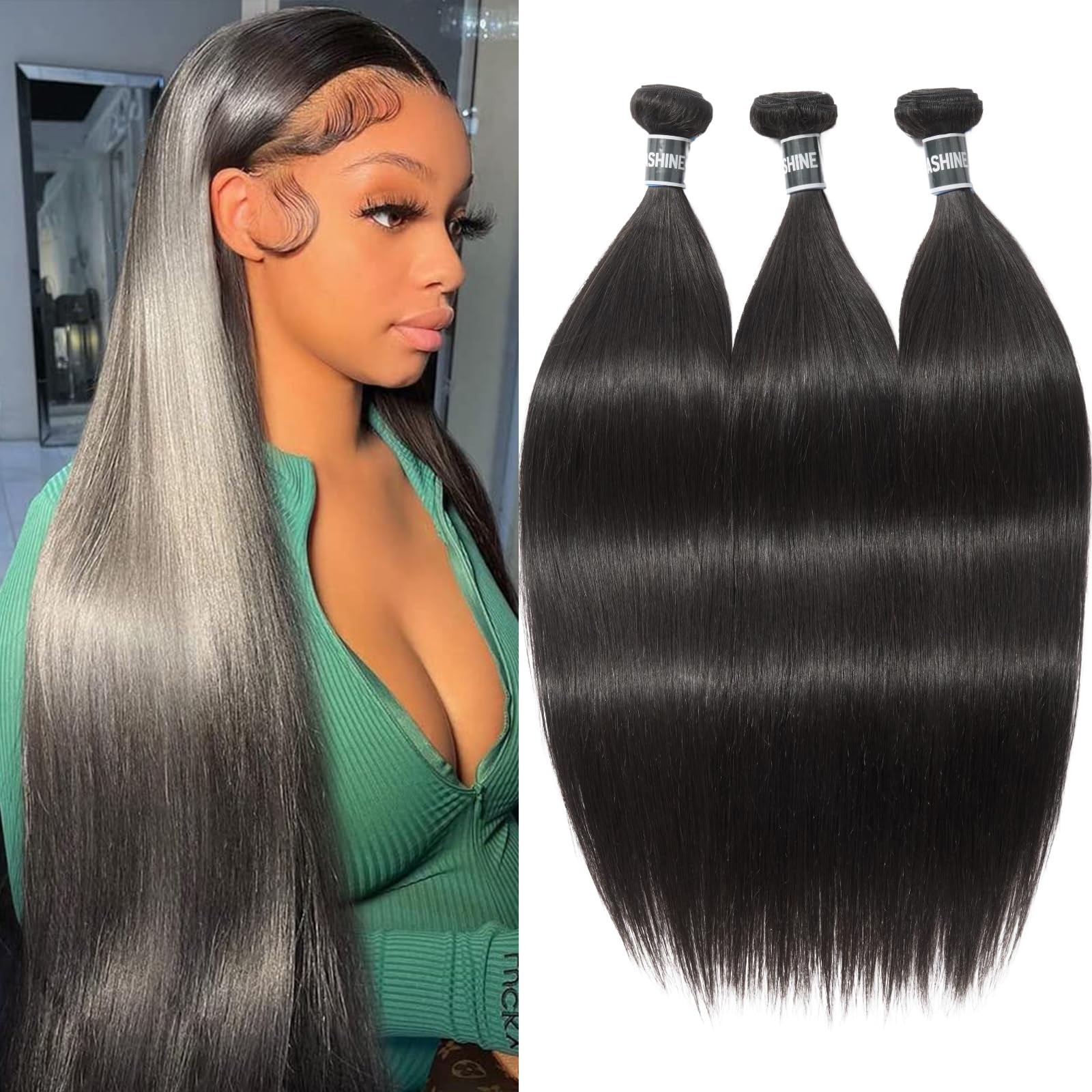 Unprocessed Cambodian Raw Human Hair Bundles – Straight, Soft & Silky, 14-18 Inc