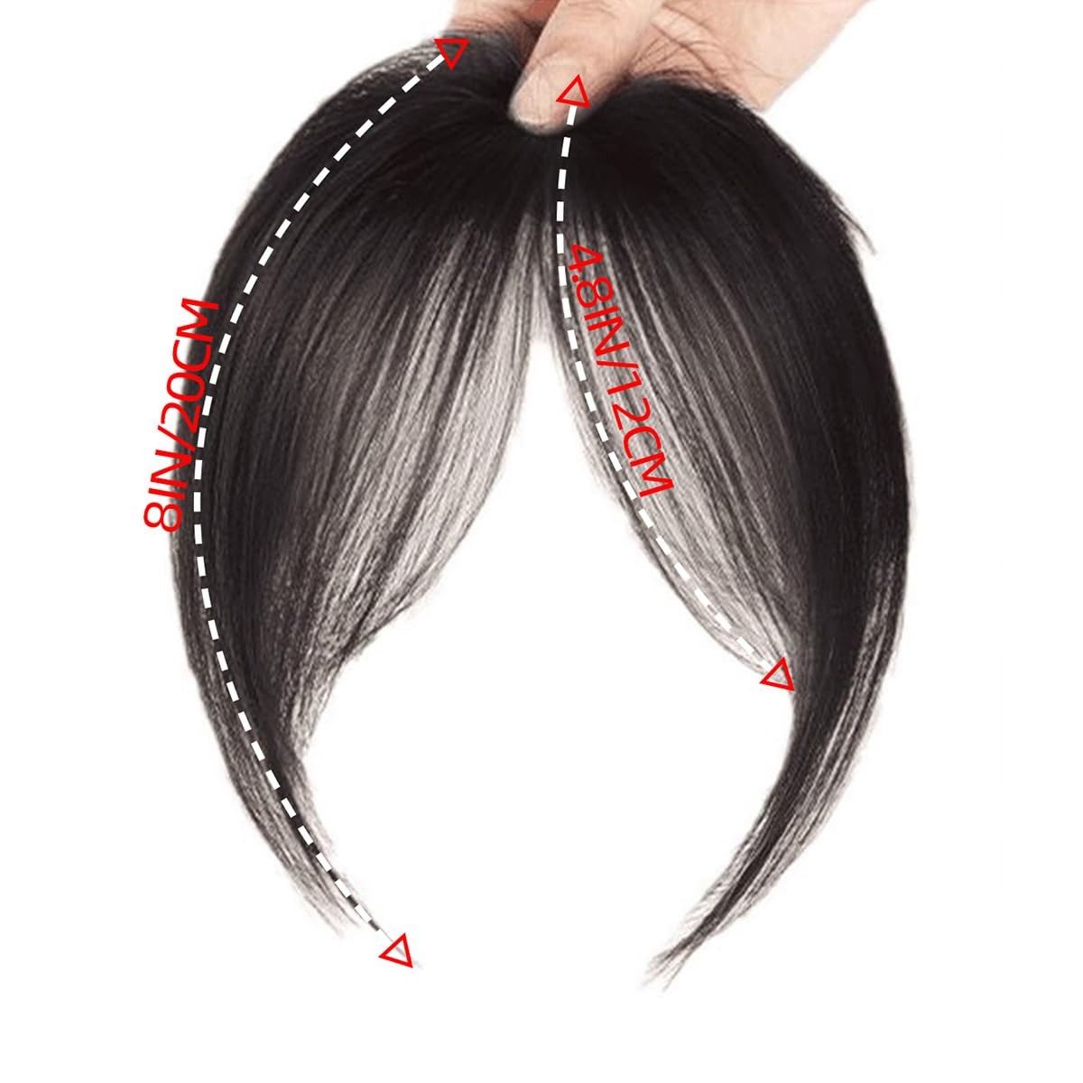4-Color Bangs Hair Clip in Bangs Fringe with Temples Hairpieces Women Hair Bangs