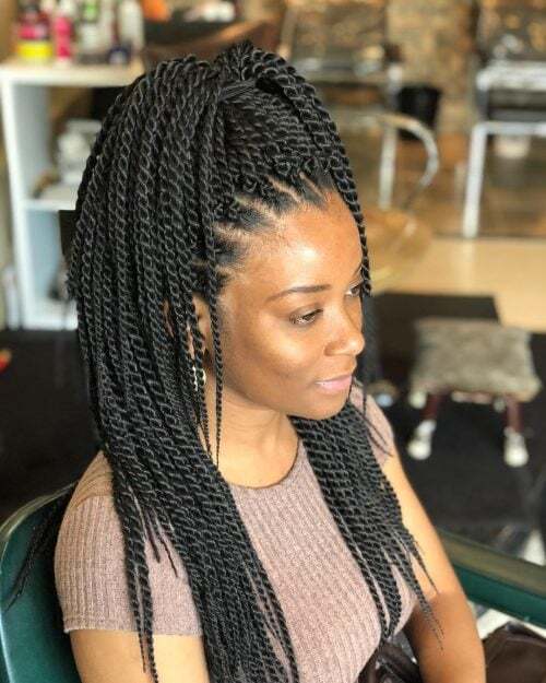 Knotless Braided Wig Full Lace Wigs Twist Braided Wig For Black Women Braids Wig