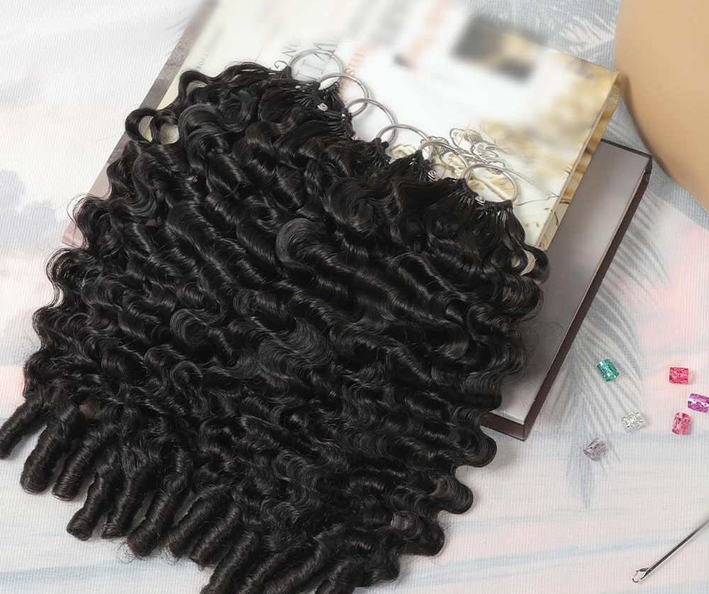 Extensiones de cabello humano rizado birmano de 45 cm (18 pulgadas), 50 g
