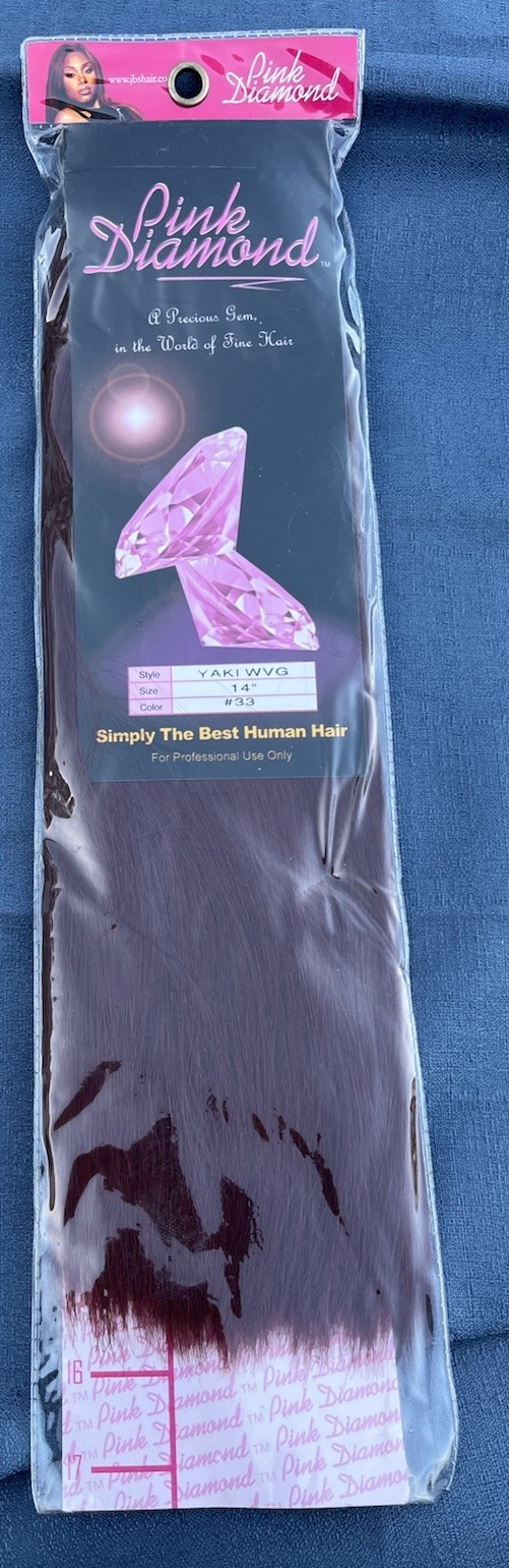 Pink Diamond 14” 100% Human Hair, Color S1B/30