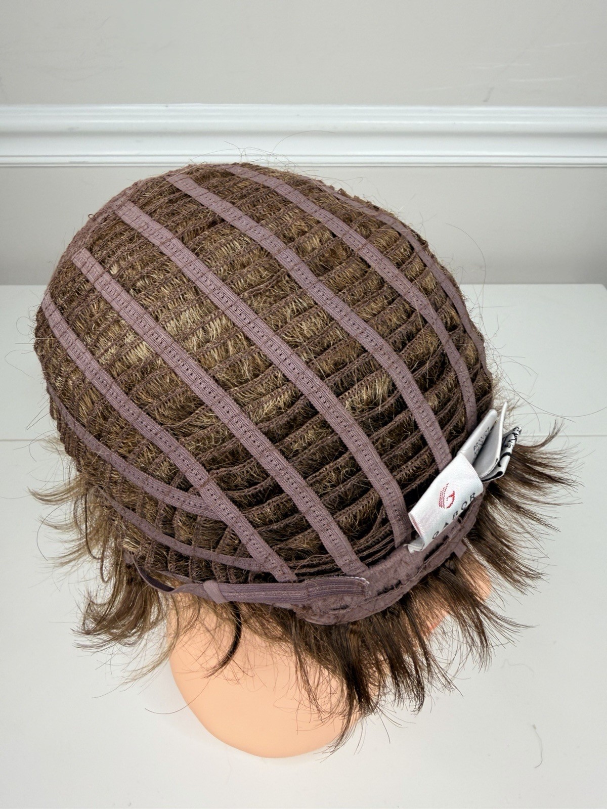 Gabor short cut Wig Average Cap brown highlights layered Women’s 48539 Flexlite