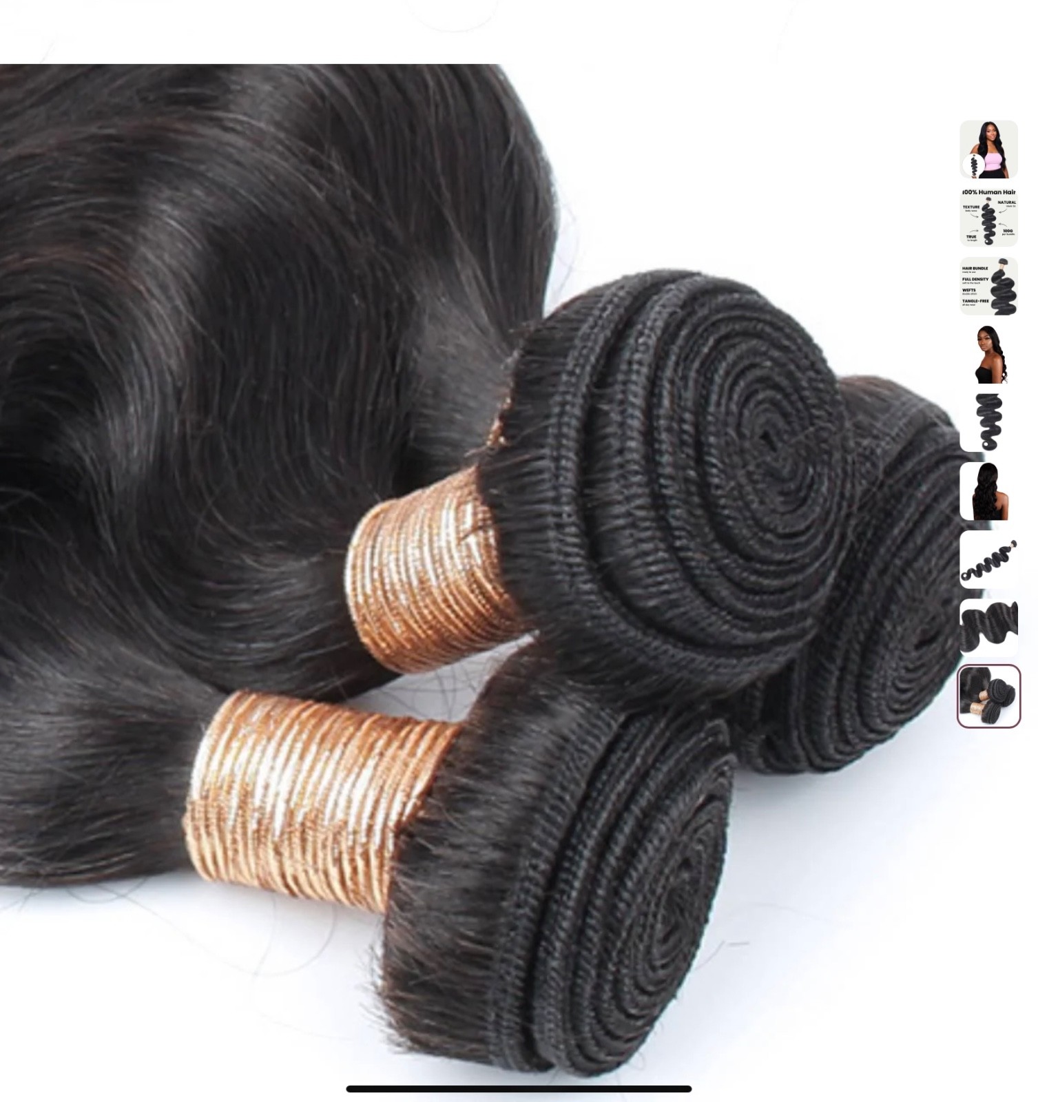 Brazilian Body Wave Bundles 20,22,24inch