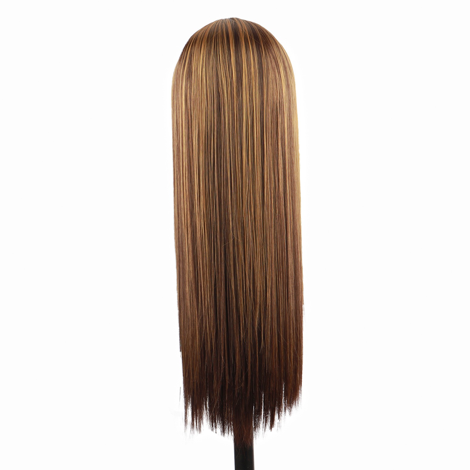 Piano Color Long Straight Synthetic Lace Wig Full Head Wig Wholesale for Women