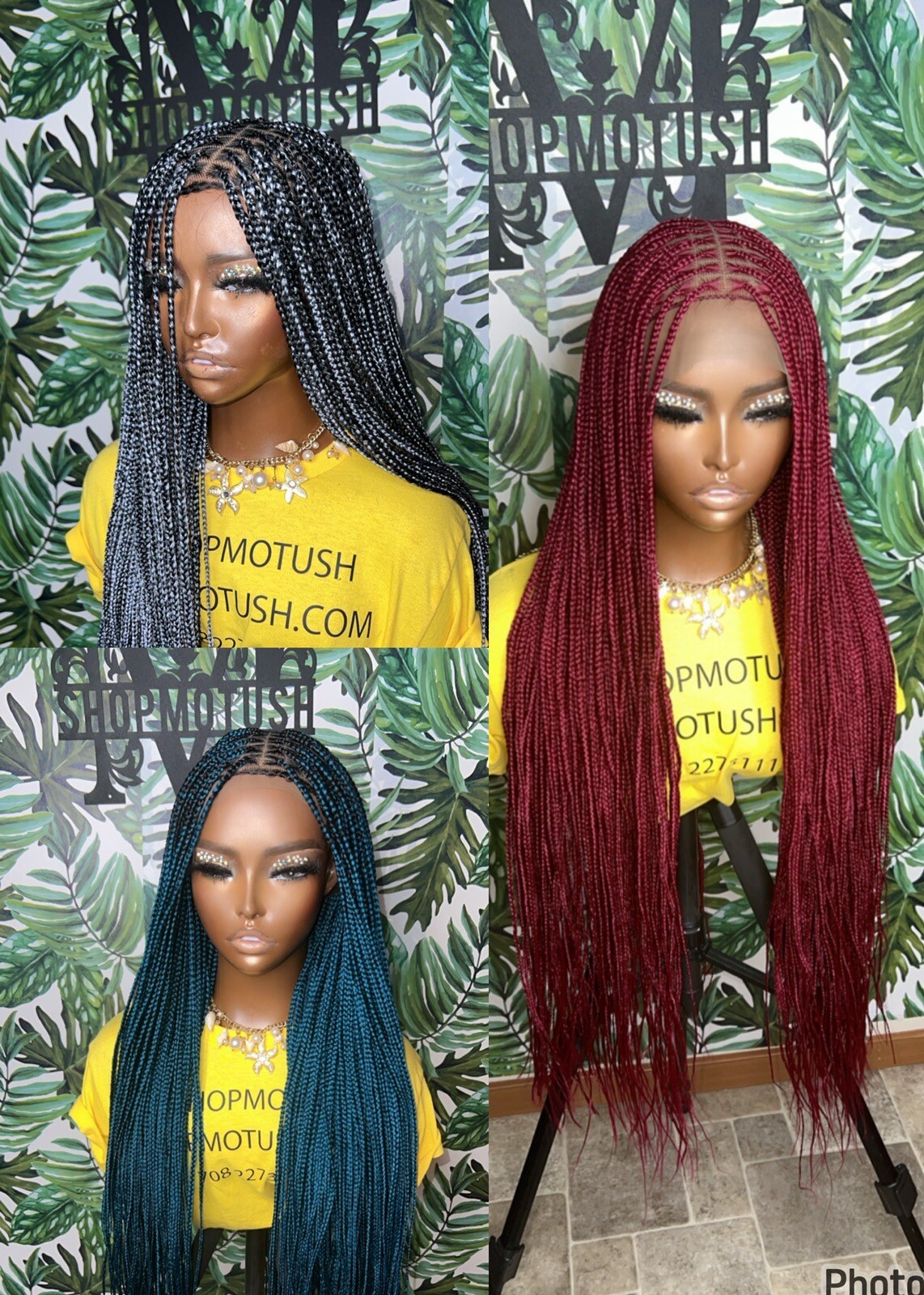 Small Size Knotless Box Braided Wig,Box Braid Wig, Knotless Braids,Lace Braids