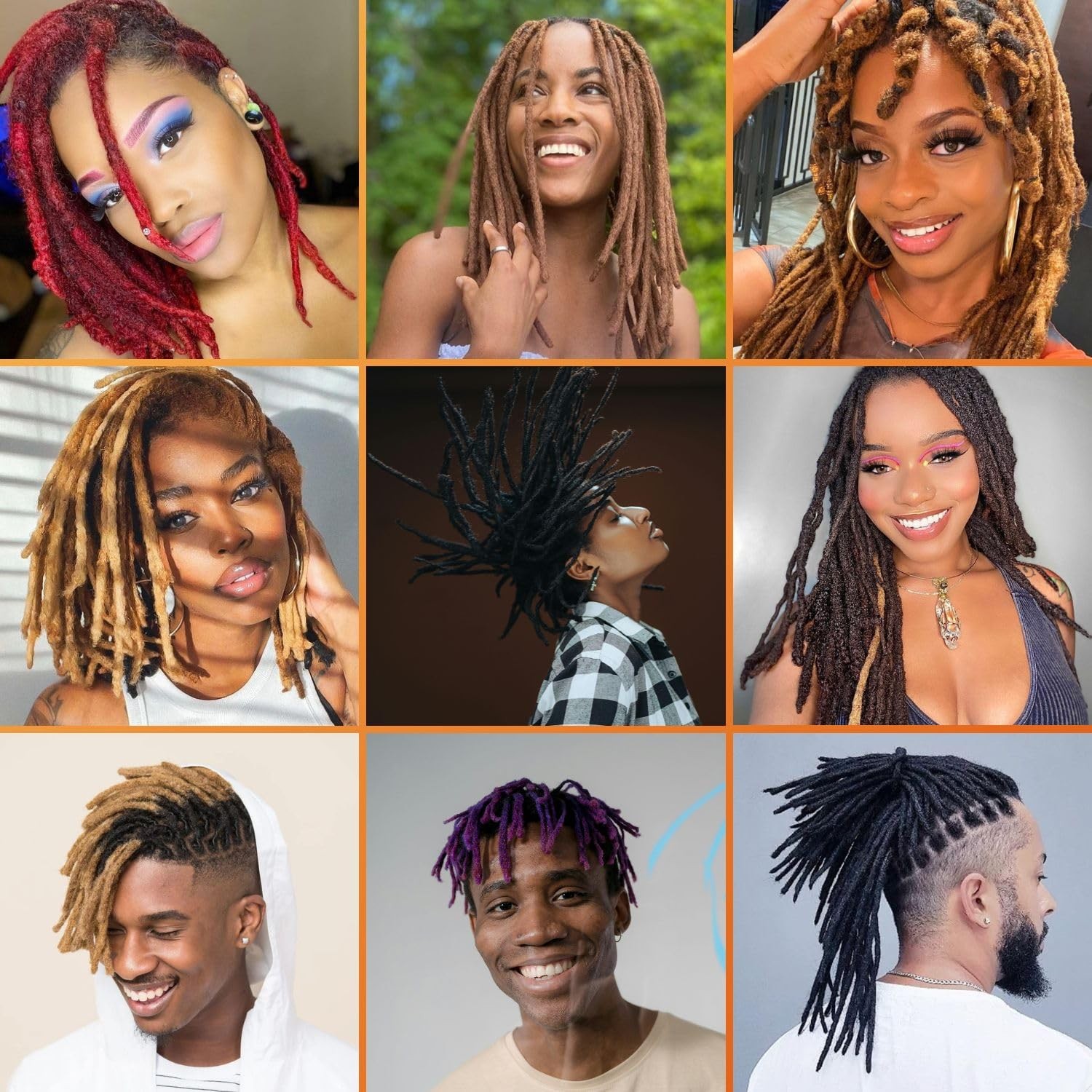 Likimiya Permanent Loc Extensions Human Hair 14 Inch 10 Strands 0.8 Cm