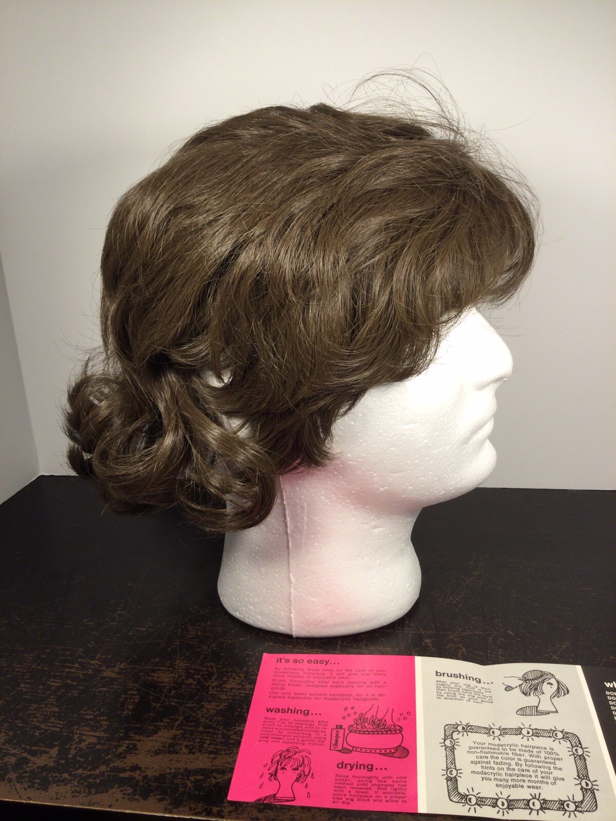 Vintage 1960s Ghedini Wig in a Box Impetuous Style Size 10 Bob Cut See Pictures