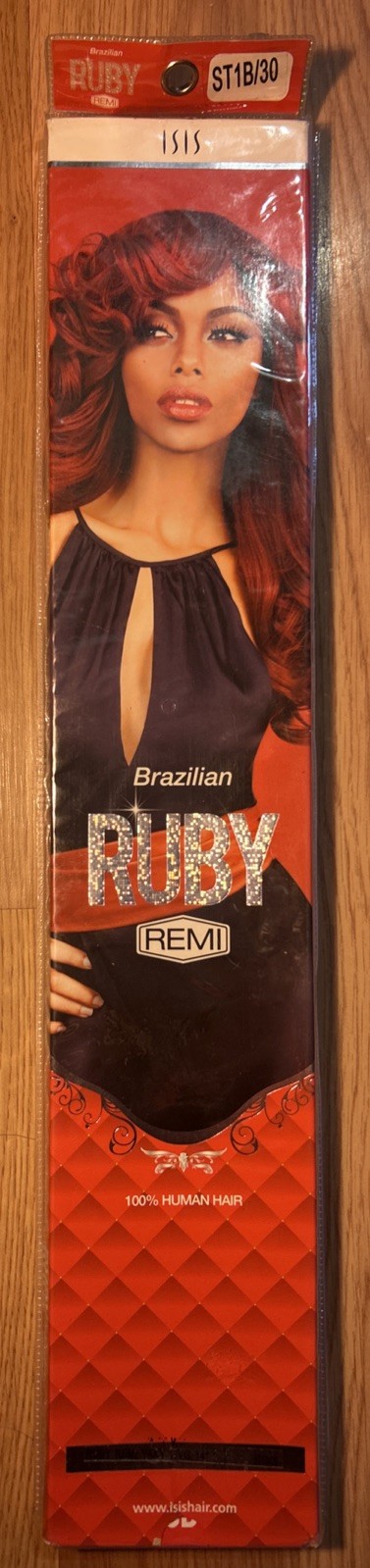 100% Human Brazilian Ruby Hair Ext. 14”inch. Color 1B/30 Ombre. 1 Pack For $55