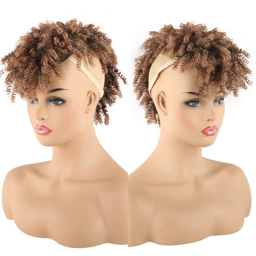 Afo kinky Curly Monk Hair Closure for women or Men Everyday Wear Hair Piece