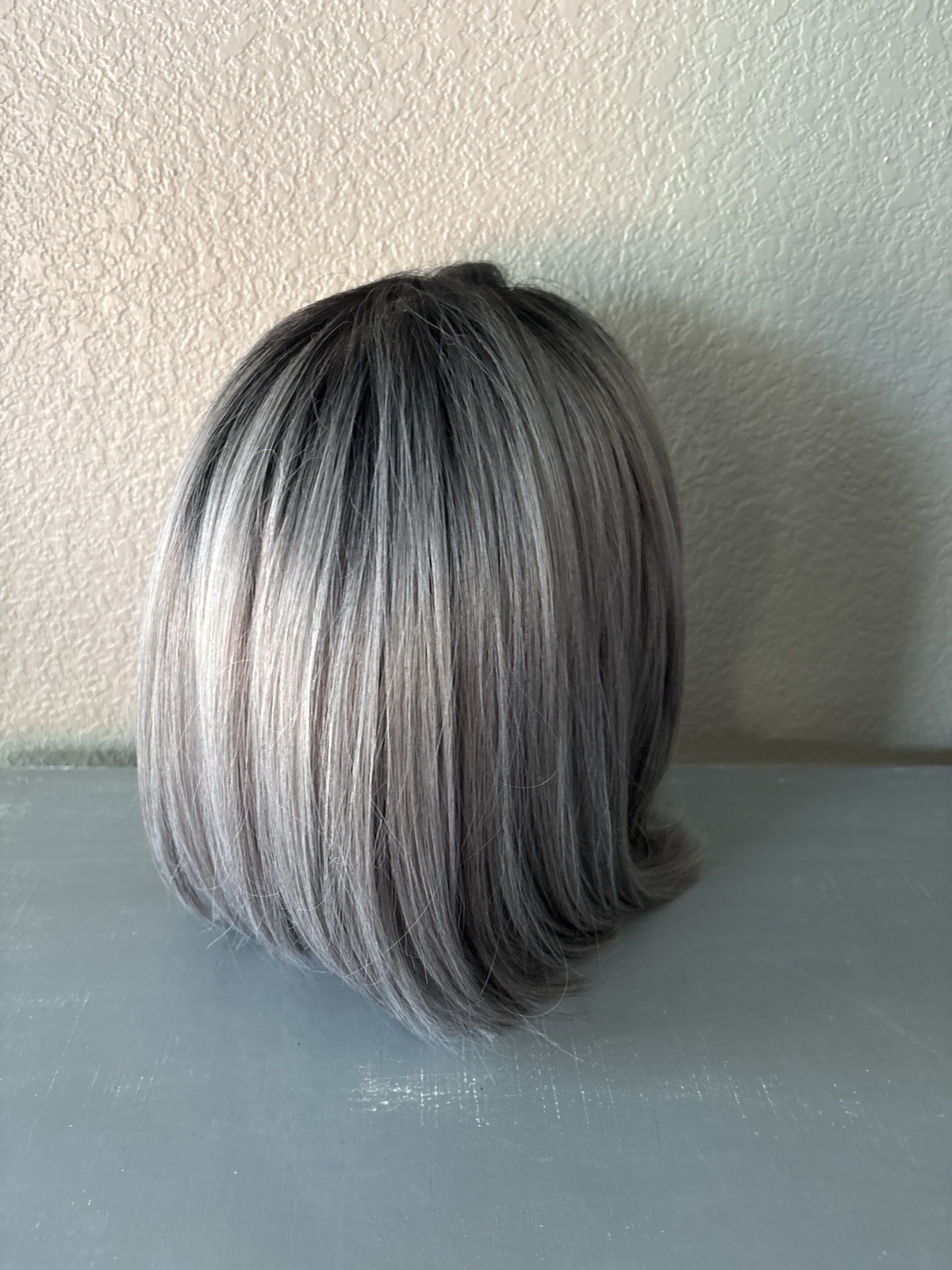 Sensationnel Cloud 9 Swiss Lace Wig Gray Silver Ombre Bob New