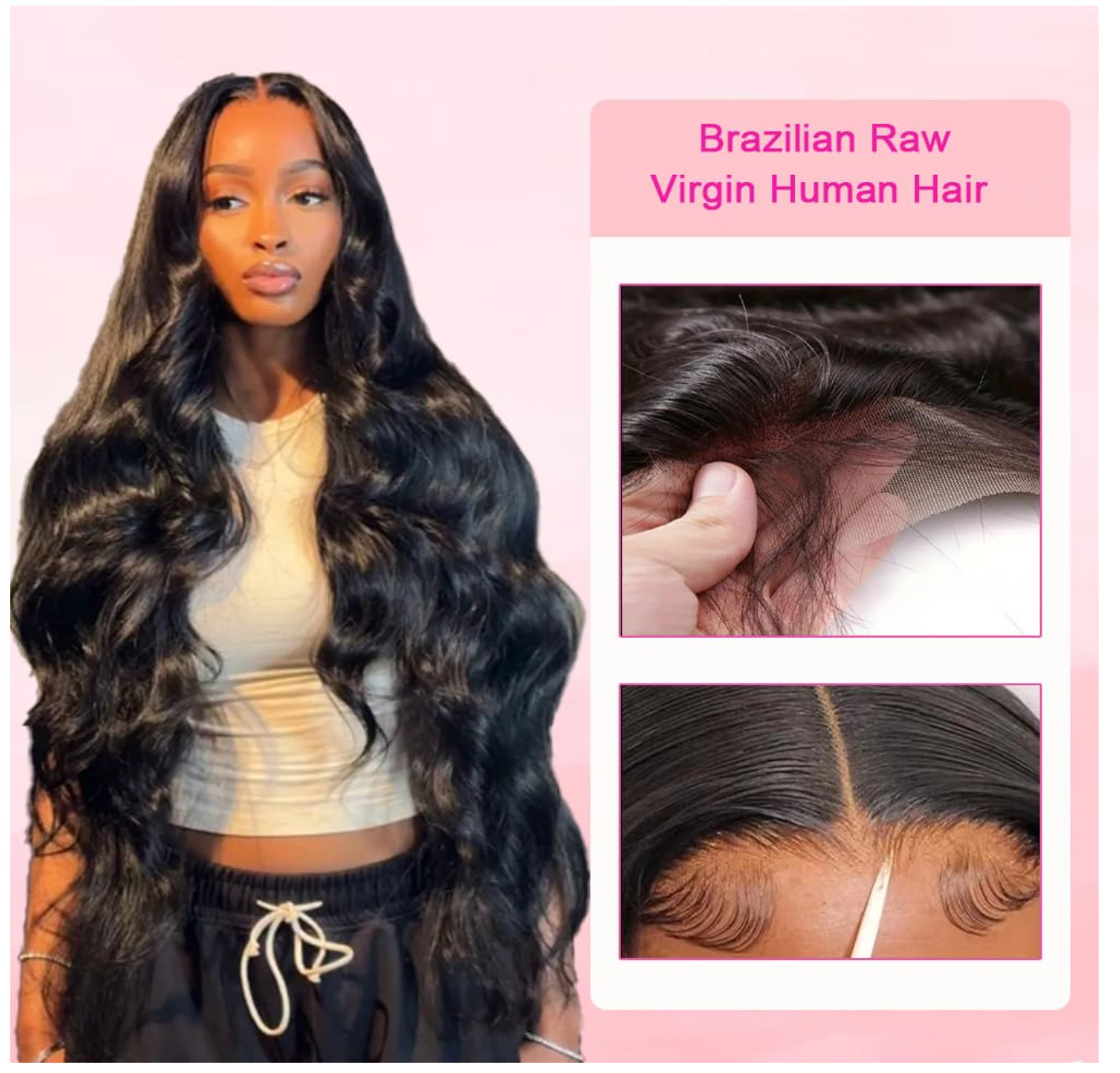 4×4 Human Hair Lace Closure Body Wave HD Lace Closure 14 Inch