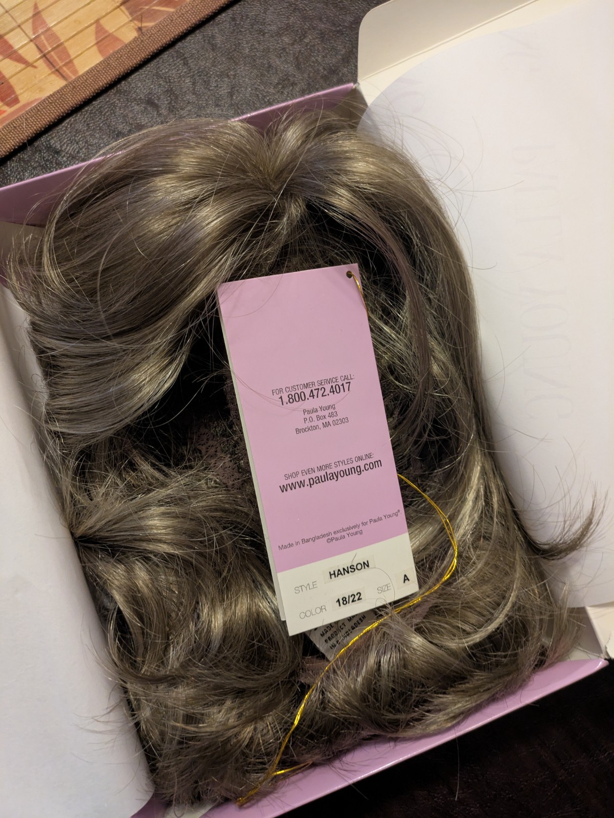 Paula Young Lace Front Hand tied Momo Part Hanson Wig In Warm Toffee Size Avg