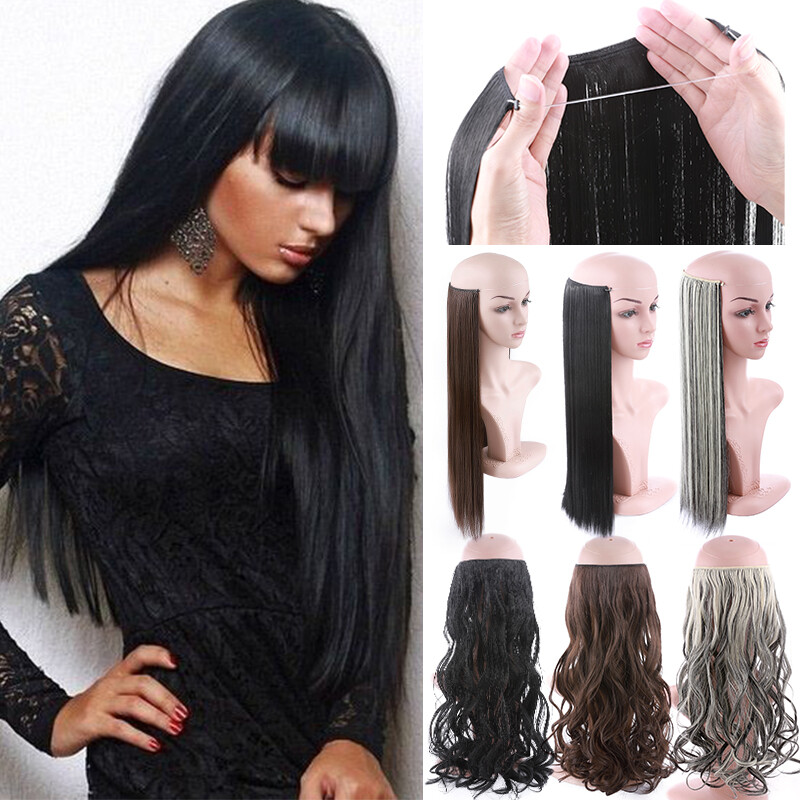 Mega Thick Top Secret Wire No Clip In No Pressure Hair Extensions One Piece Sotf