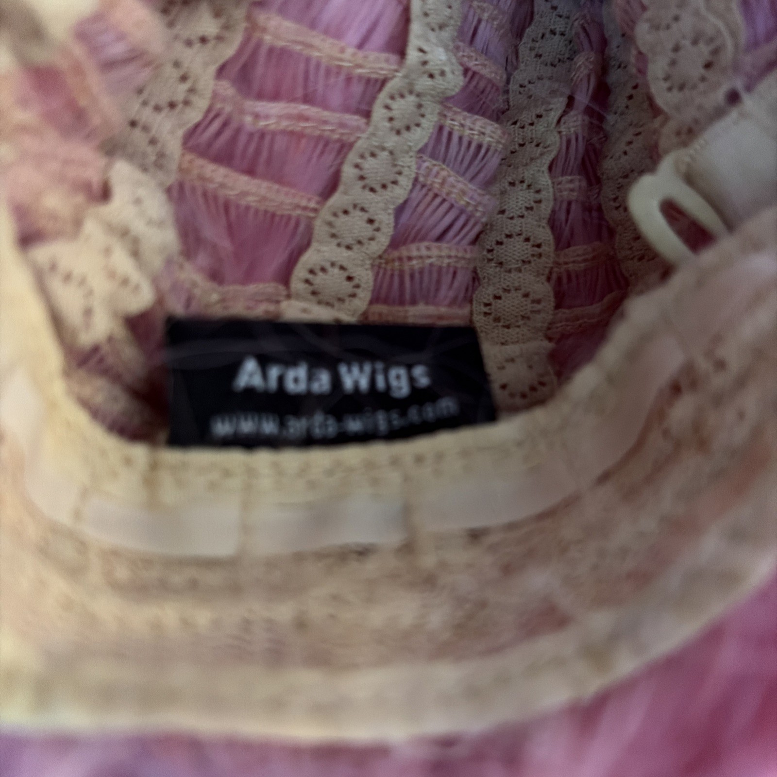 Long Pink Synthetic Arda Wig Built in Cap