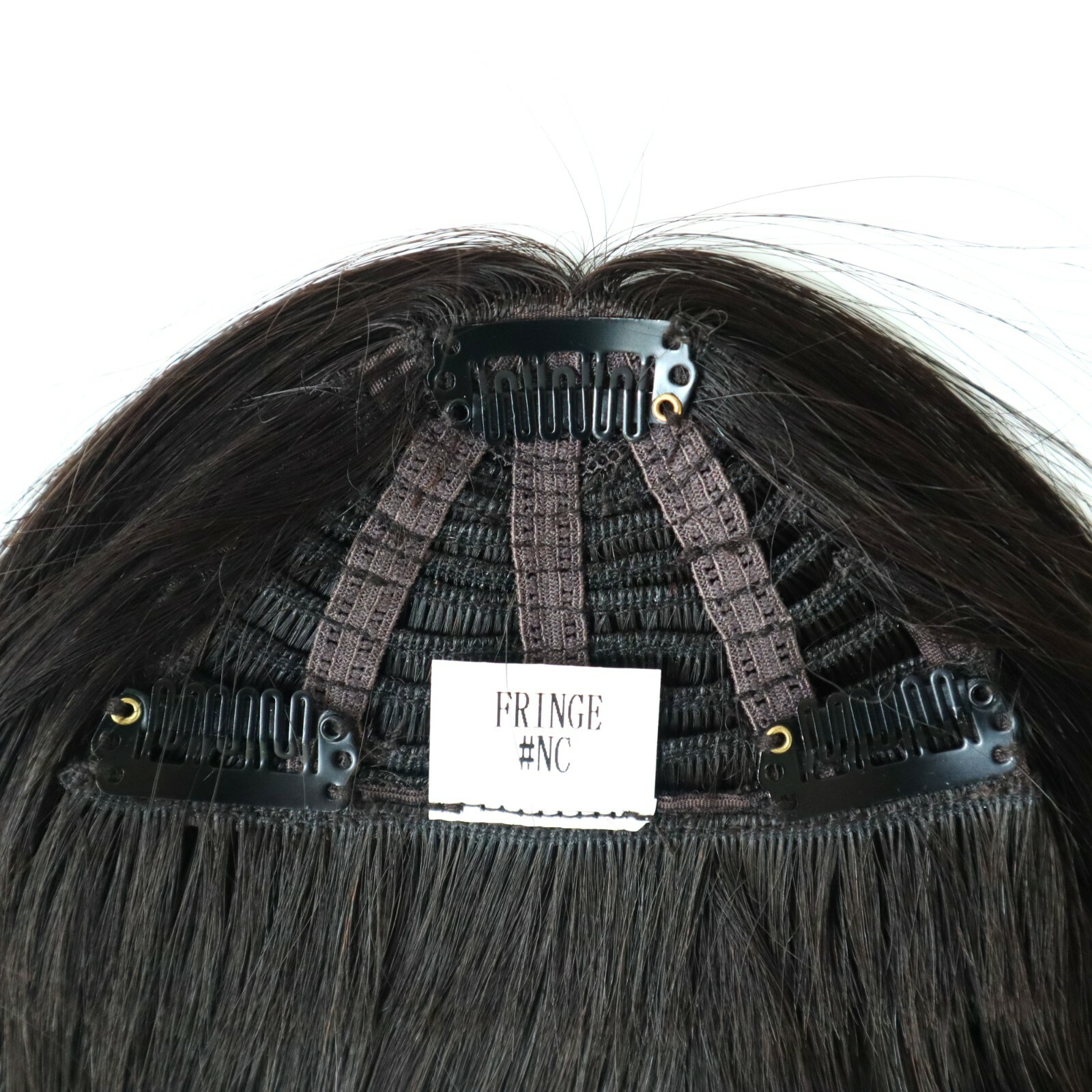 Women Fringe Blonde Hair Piece Natural Hairline Human Hair System Black Pieces