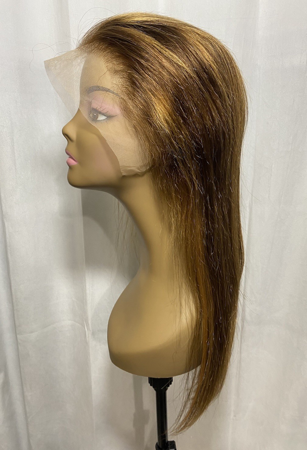 24 Inch 4/27 Ombre Honey Blonde Highlight 13×4 Lace Front Wig Human Hair Glueles