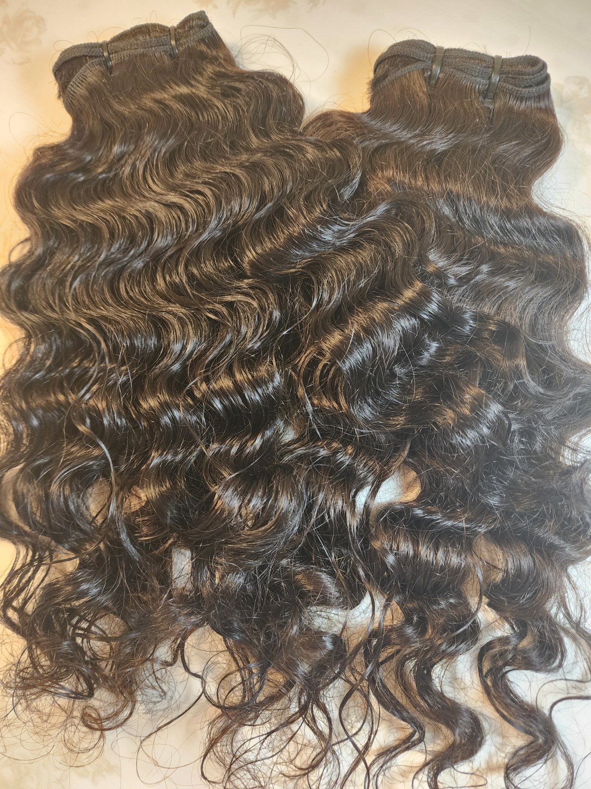 200G Indian Curly Weft Bundles Soft Natural Black Long Lasting Quality