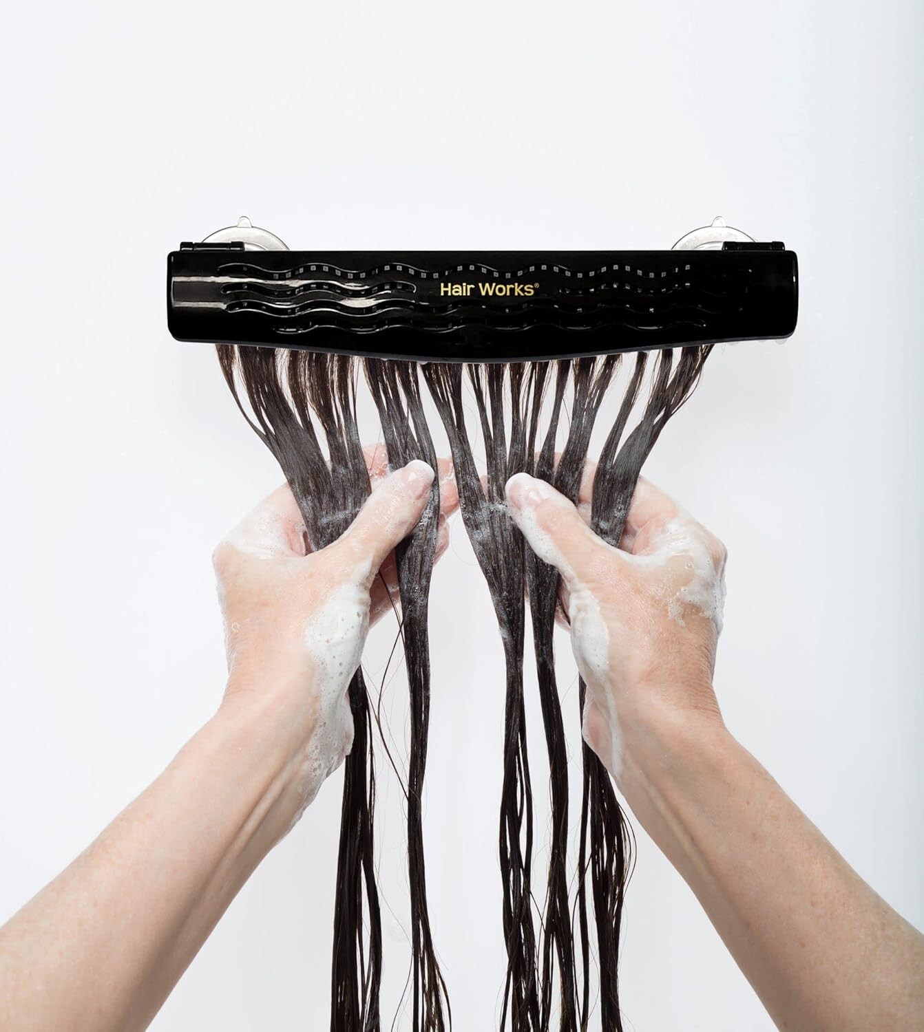 Hair Works 4-in-1 Hair Extension Style Caddy The Original Hair Extension Holder