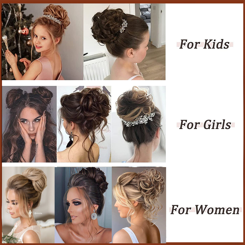 6in Fluffy Claw on Ponytail Clip in Pony Tail Hair Extensions Messy Bun Ponytail
