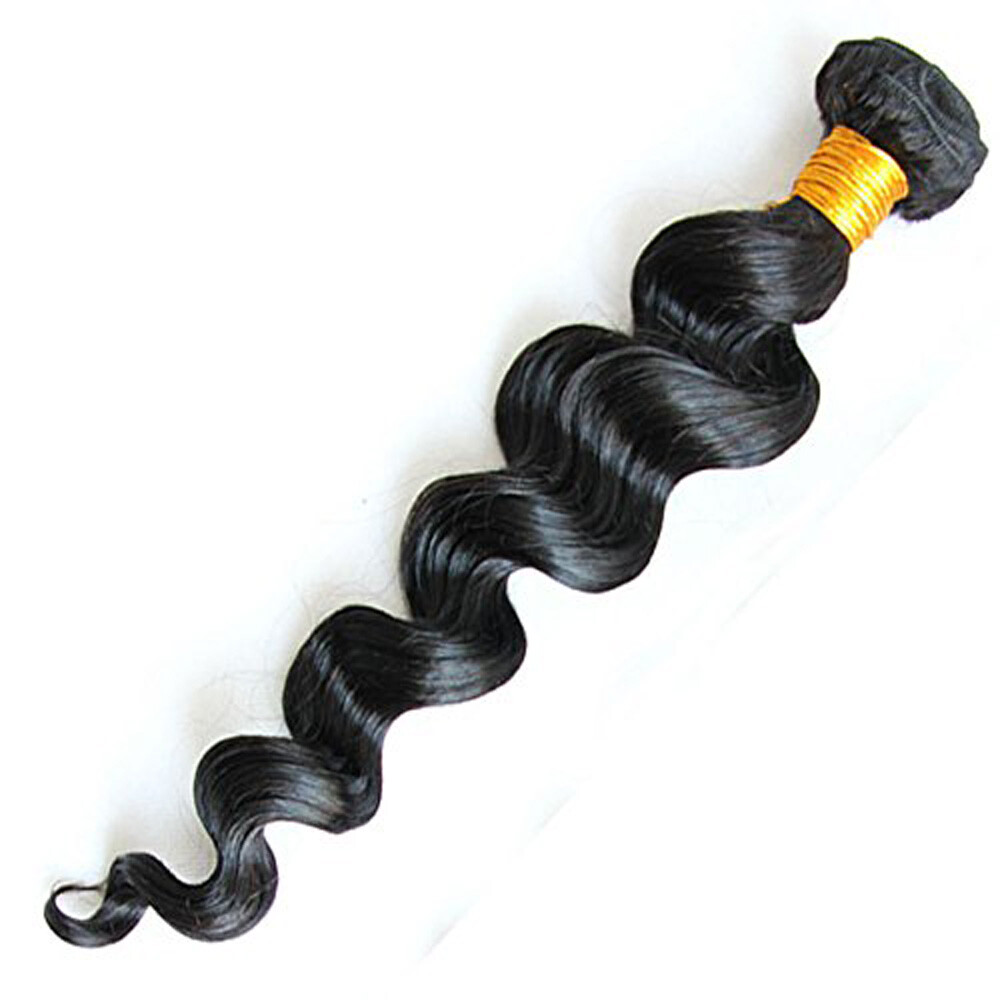 10A Mink Loose Wave Brazilian Virgin Remy Human Hair Extra Thick Natural Black