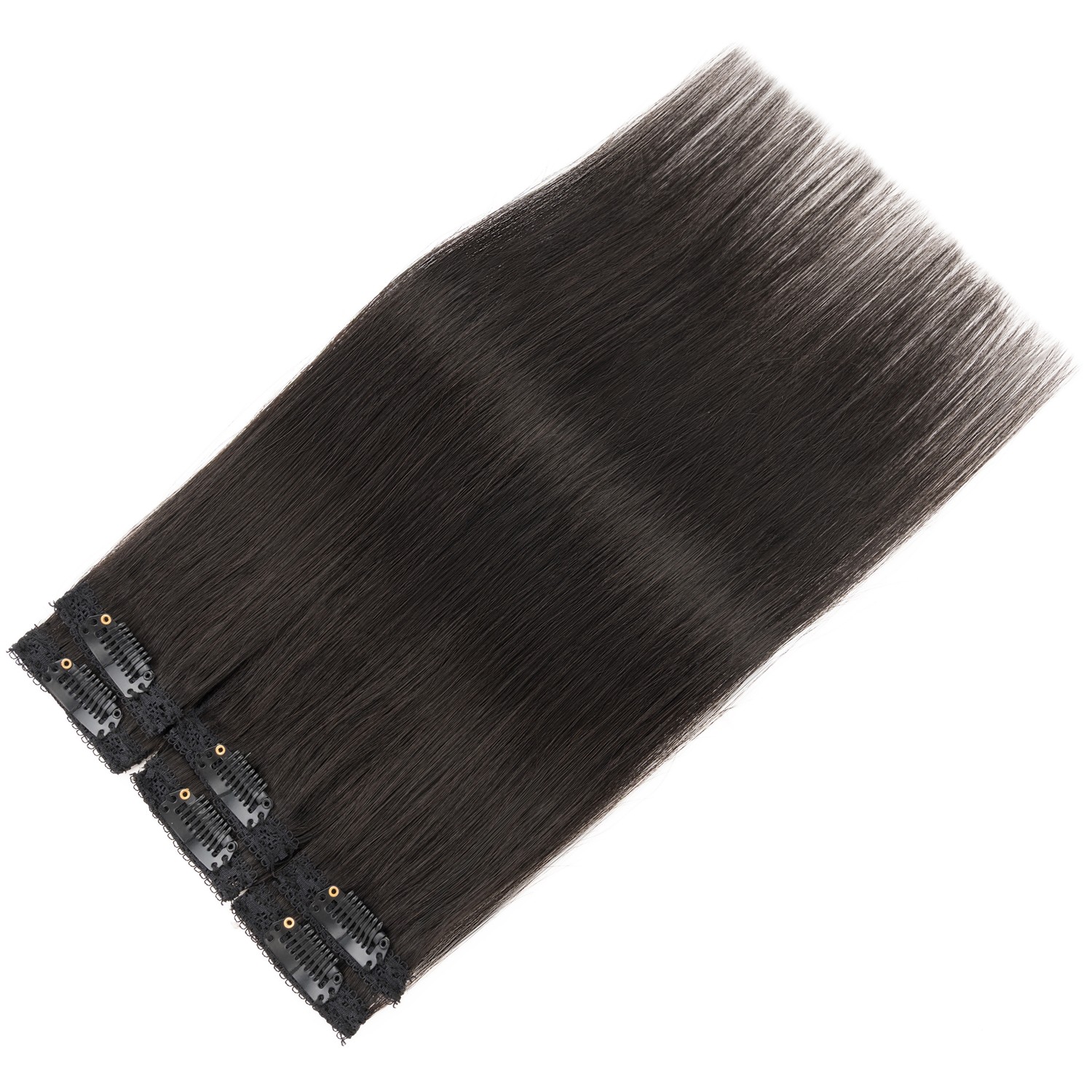 6 PCS Clip in Short Hair Extensions 100% Real Human Hair Volume Highlight USPS