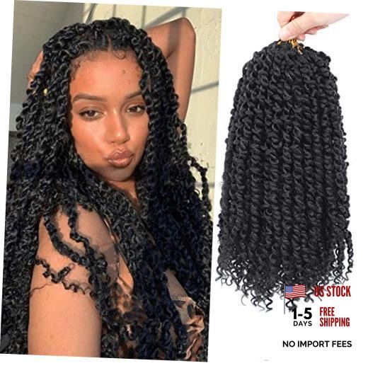 Passion Twist Hair – 8 Packs 12 Inch Passion Twist 12 Inch(Pack of 8) 1B
