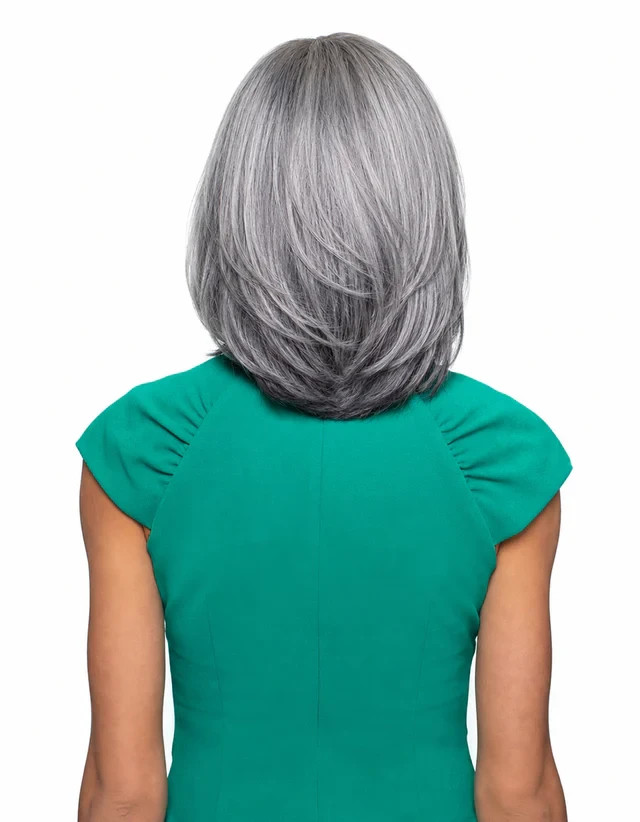 Foxy Silver MARIA, Straight, Layered, Shoulder-length, Synthetic Wig