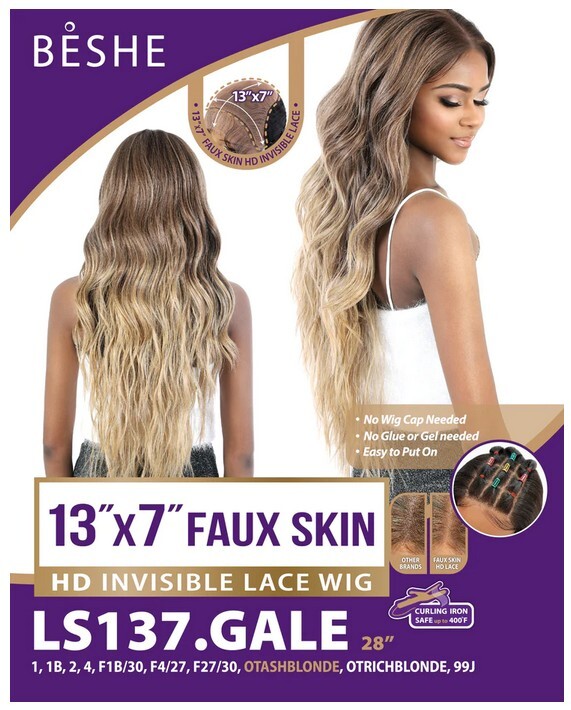 Wigs for women – GALE – HD INVISIBLE LACE 13″x7″ FAUX SKIN SPIRAL LONG – COLOR1