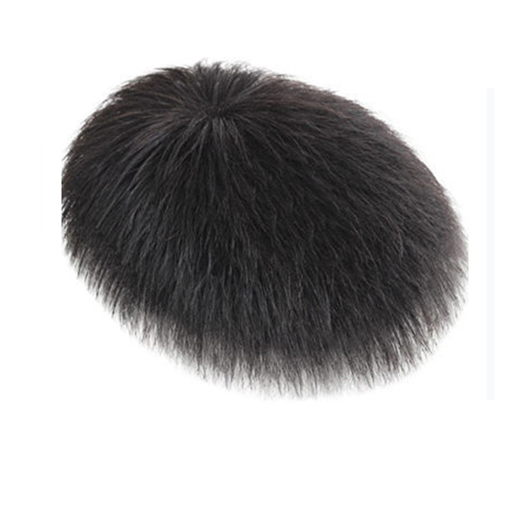 Short Hairpiece Real Human Hair Clip in Tape Hair Pieces Wig Toppers For Men