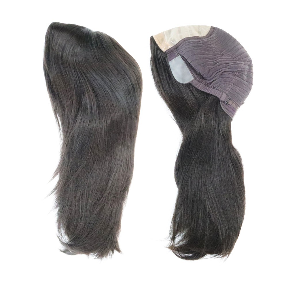 Women Wigs Chinese Remy Human Hair Silk Top Quality Wigs Medium Size 12.5”