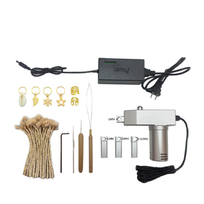 6MM/8MM/10MM Portable Dreadlock Machine Electric Instant loc Machine AC110-240V