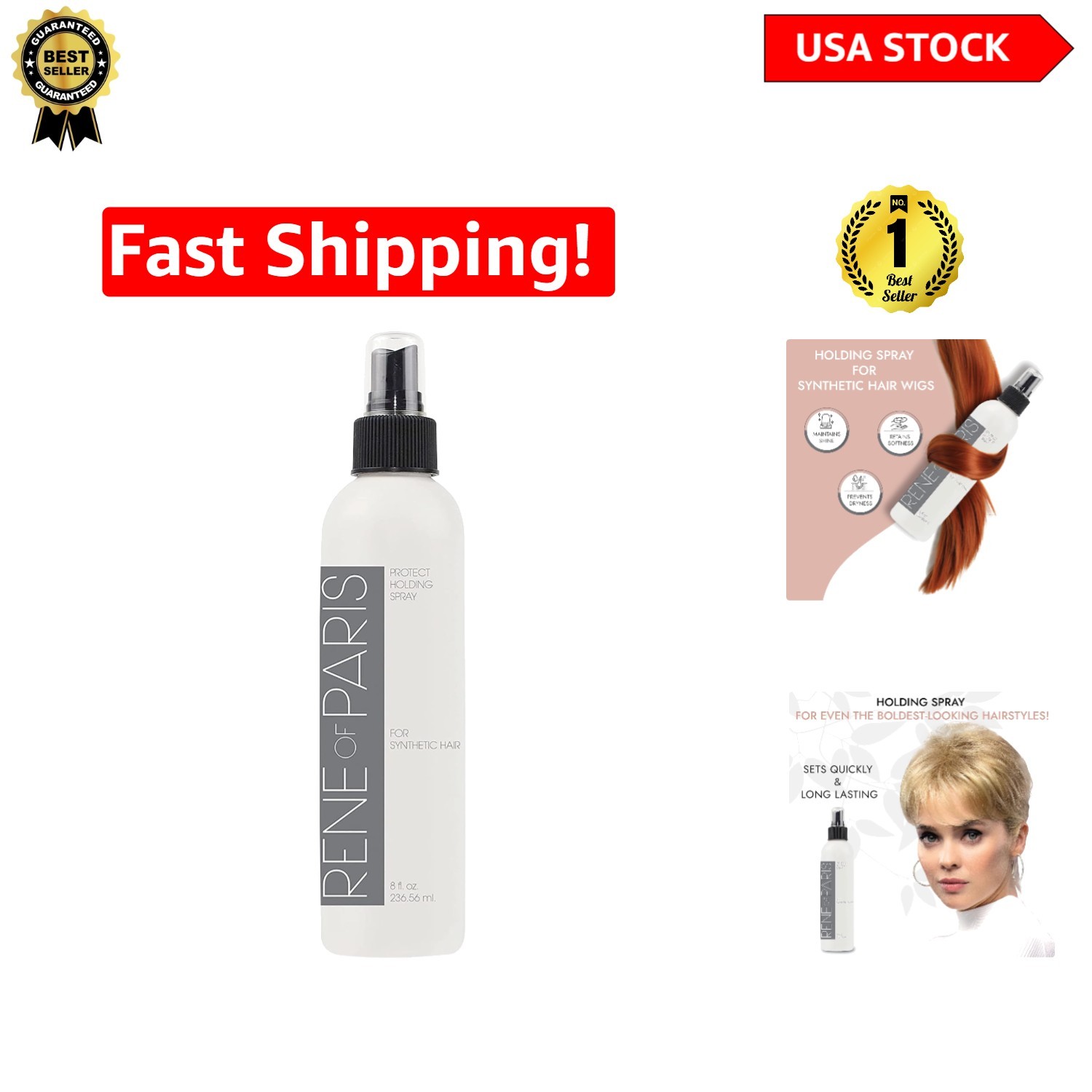 Extra Hold Unscented Hairspray for Synthetic Wigs – 8oz Styling Spray
